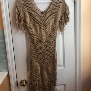 Light brown bathing suit coverup